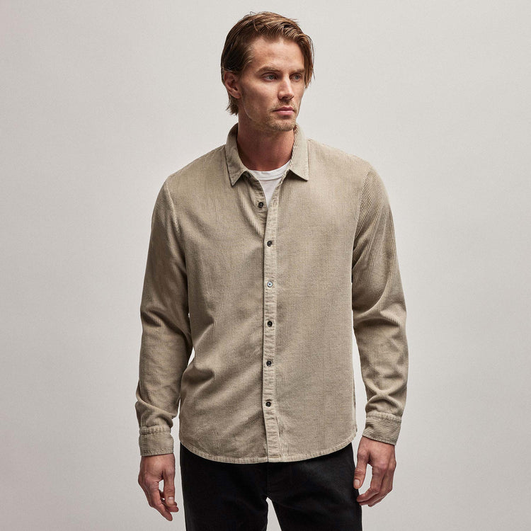 Corduroy Shirt in Toast Pigment | James Perse Los Angeles