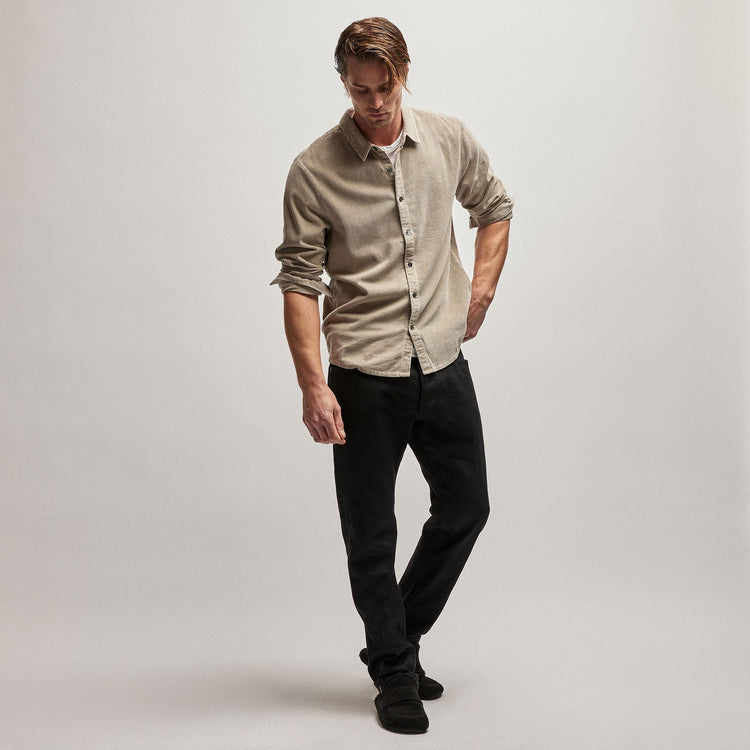 Corduroy Shirt in Toast Pigment | James Perse Los Angeles