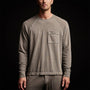 Beefy Cotton Jersey Pocket Raglan in Burro Pigment | James Perse Los Angeles