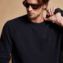 Beefy Cotton Jersey Pocket Raglan in French Navy | James Perse Los Angeles