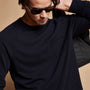 Beefy Cotton Jersey Pocket Raglan in French Navy | James Perse Los Angeles