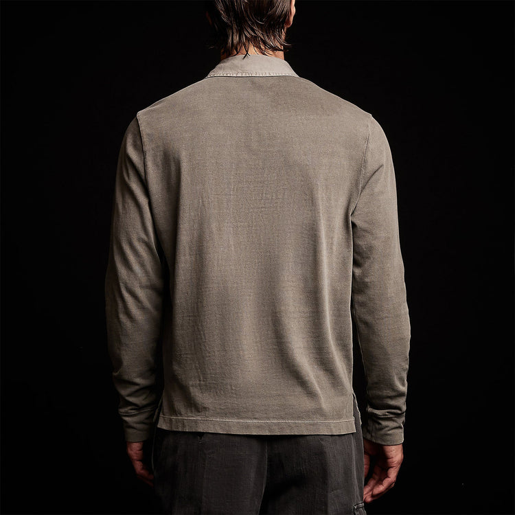 Beefy Cotton Jersey Cllr Polo in Burro Pigment | James Perse Los Angeles