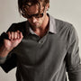 Beefy Cotton Jersey Cllr Polo in Burro Pigment | James Perse Los Angeles