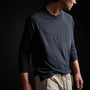 Soft Slub Jersey Raglan Shirt in Blue Oil | James Perse Los Angeles 