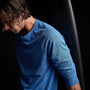 Soft Slub Jersey Raglan Shirt in Electric Blue | James Perse Los Angeles 