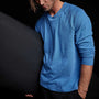 Soft Slub Jersey Raglan Shirt in Electric Blue | James Perse Los Angeles 