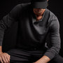 Soft Slub Jersey Long Sleeve Henley in Magma | James Perse Los Angeles 