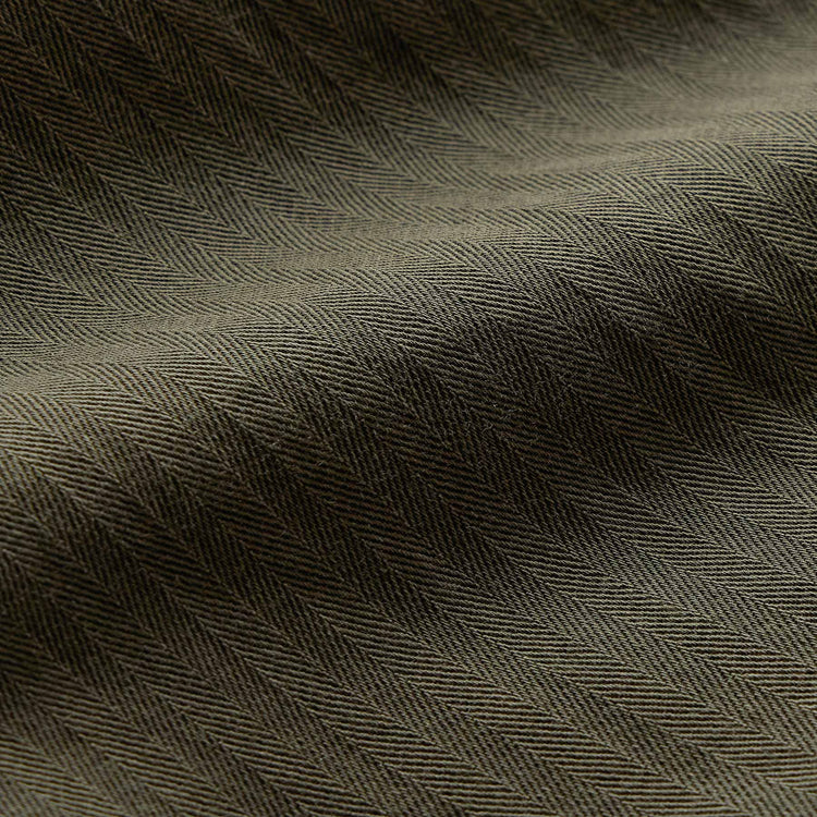 Herringbone Twill Utility Pant in Army Green Pigment | James Perse Los Angeles