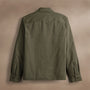 Herringbone Shirt Jacket  in Army Green Pigment | James Perse Los Angeles
