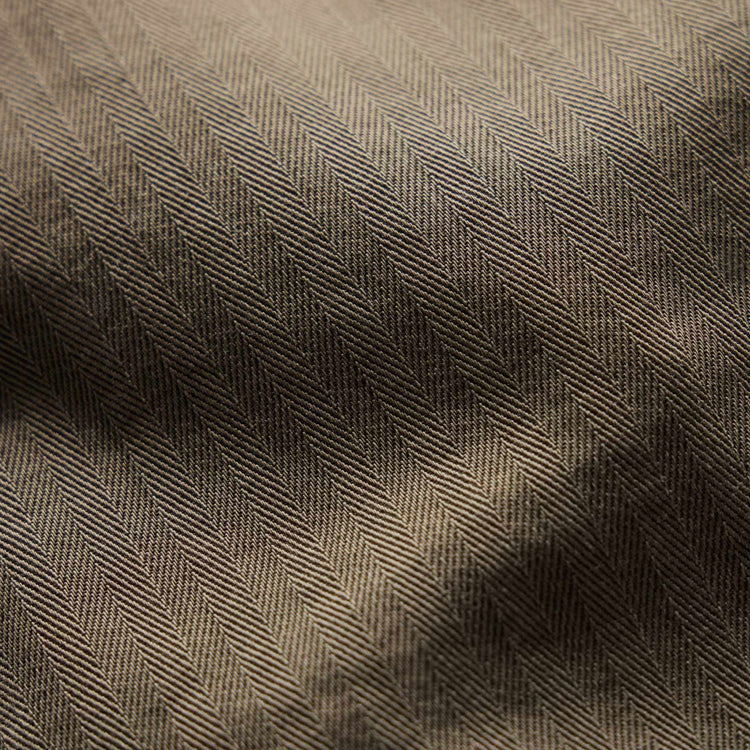 Herringbone Surplus Short in Light Olive Pigment | James Perse Los Angeles