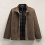 Suede Ranch Jacket in Caribou | James Perse Los Angeles FLAT