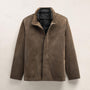 Suede Ranch Jacket in Caribou | James Perse Los Angeles FLAT