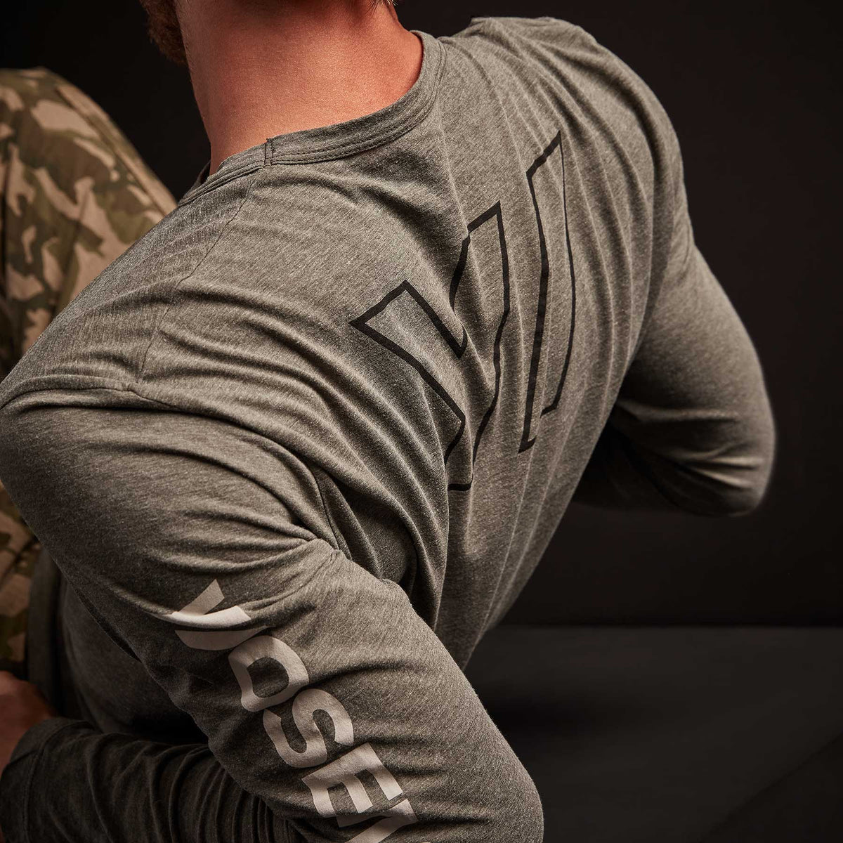 Y/OSEMITE Melange Tech Jersey Crew - Evergreen | James Perse Los Angeles