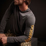 Y/OSEMITE Melange Tech Jersey Crew - Black | James Perse Los Angeles