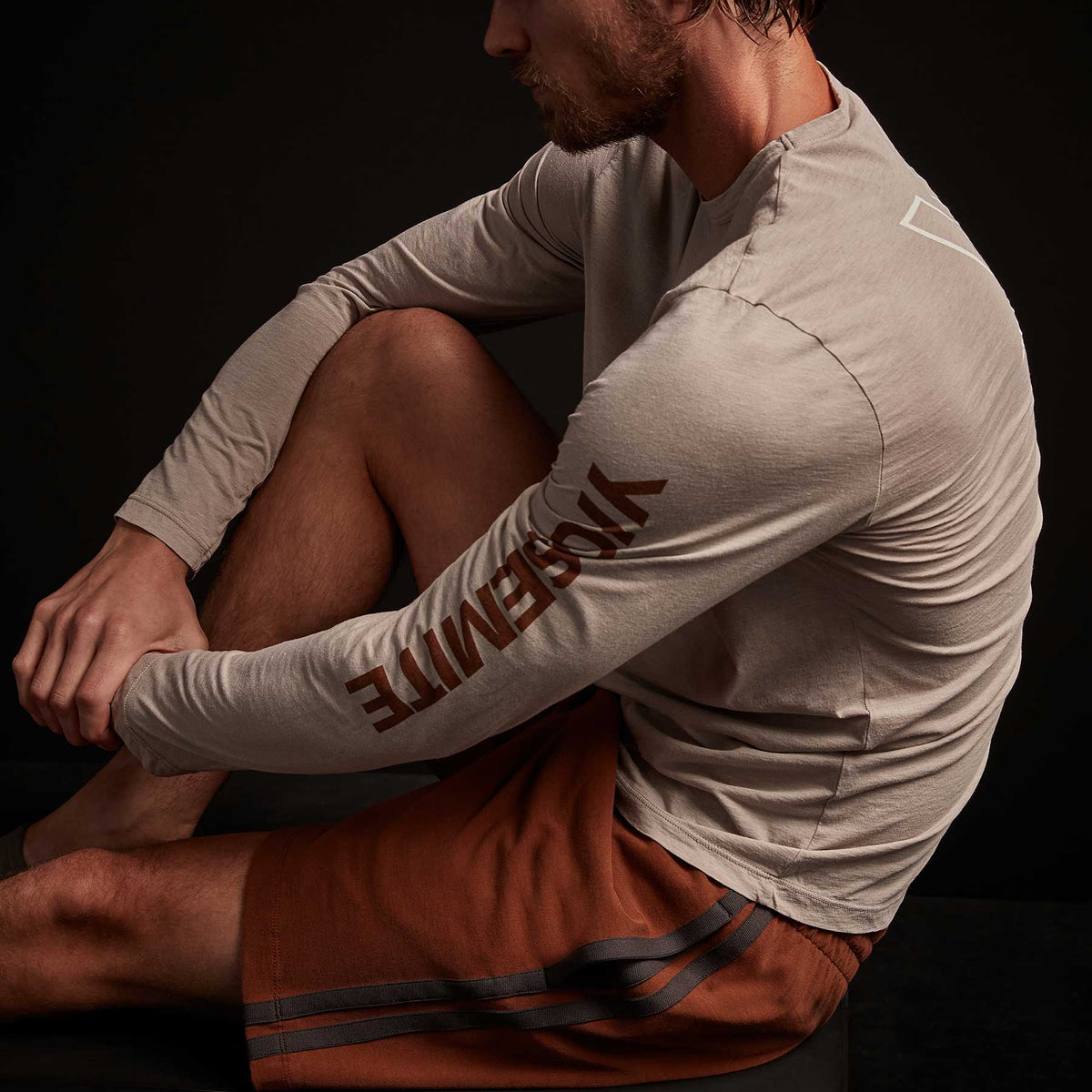 Y/OSEMITE Melange Tech Jersey Crew - Dapple | James Perse Los Angeles