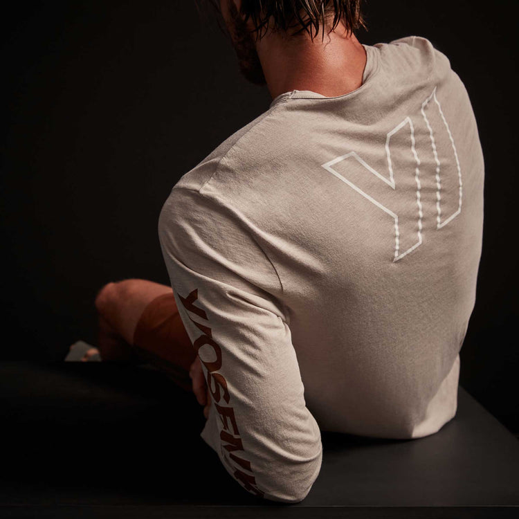 Y/OSEMITE Melange Tech Jersey Crew - Dapple | James Perse Los Angeles