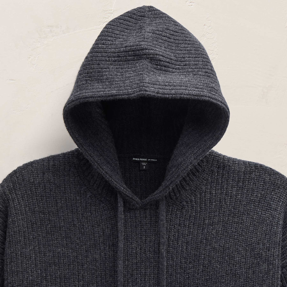 Oversized Hooded Sweater in Coal | James Perse Los Angeles FLAT