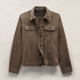 Suede Trucker Jacket in Caribou | James Perse Los Angeles