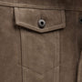 Suede Trucker Jacket in Caribou | James Perse Los Angeles