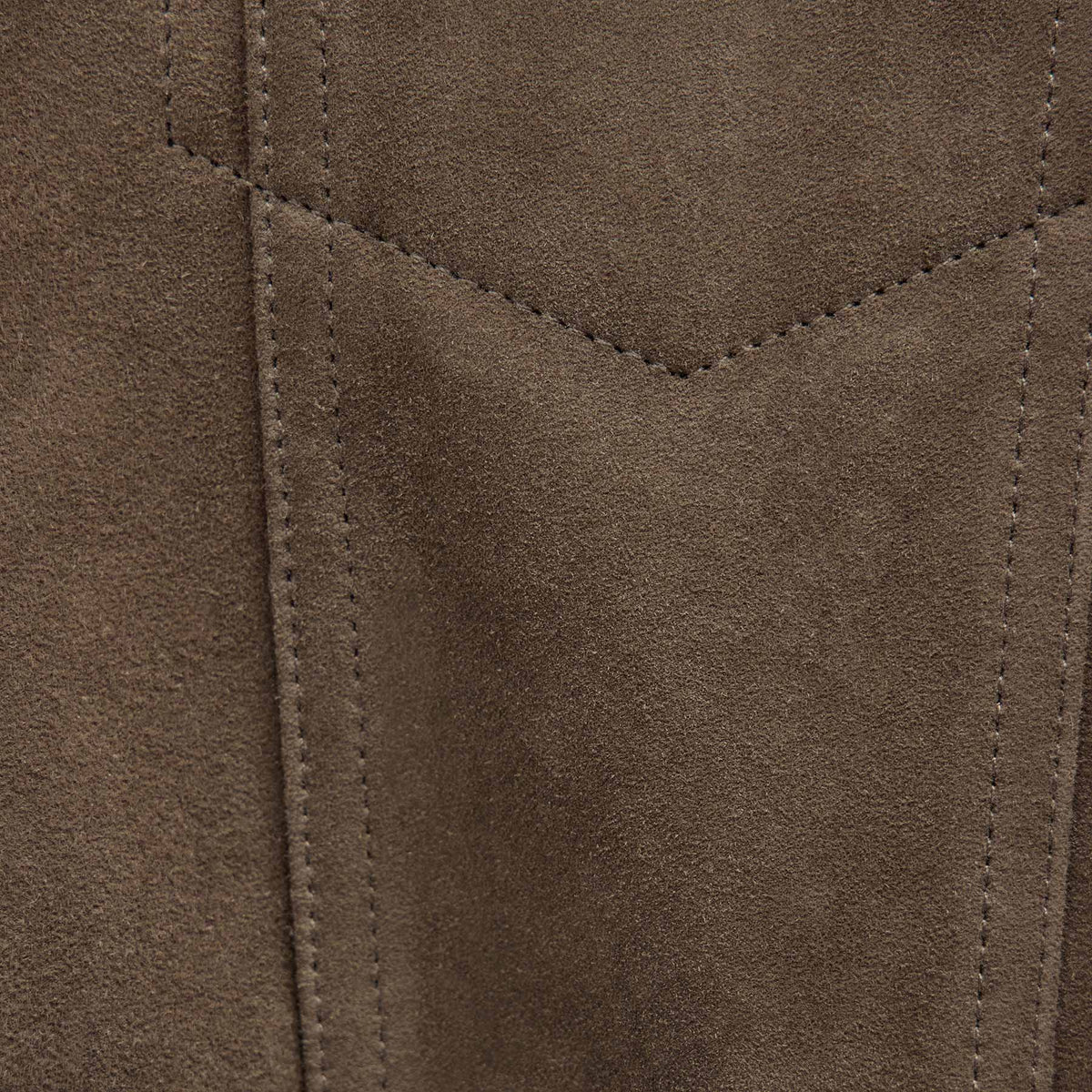 Suede Trucker Jacket in Caribou | James Perse Los Angeles