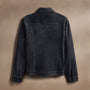 Suede Jean Jacket in Smokey Grey | James Perse Los Angeles