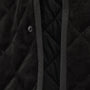 Quilted Suede Snap Front Jacket in Black | James Perse Los Angeles FLAT