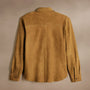Suede Western Shirt in Tobacco | James Perse Los Angeles