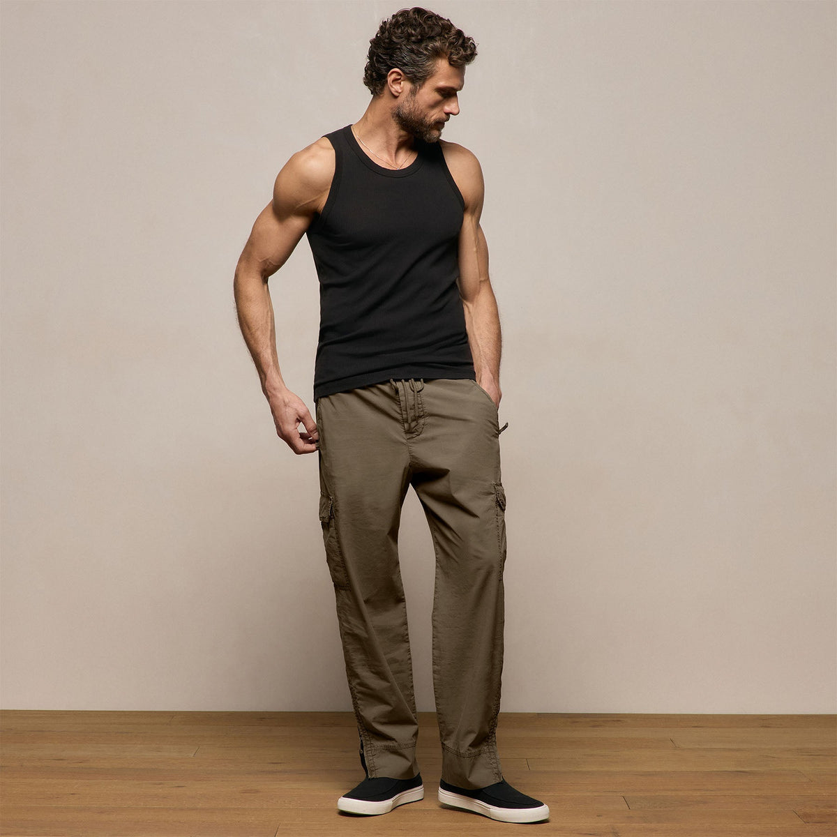LA Skate Tank in Black | James Perse Los Angeles