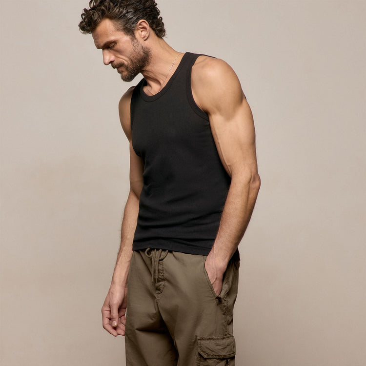 LA Skate Tank in Black | James Perse Los Angeles