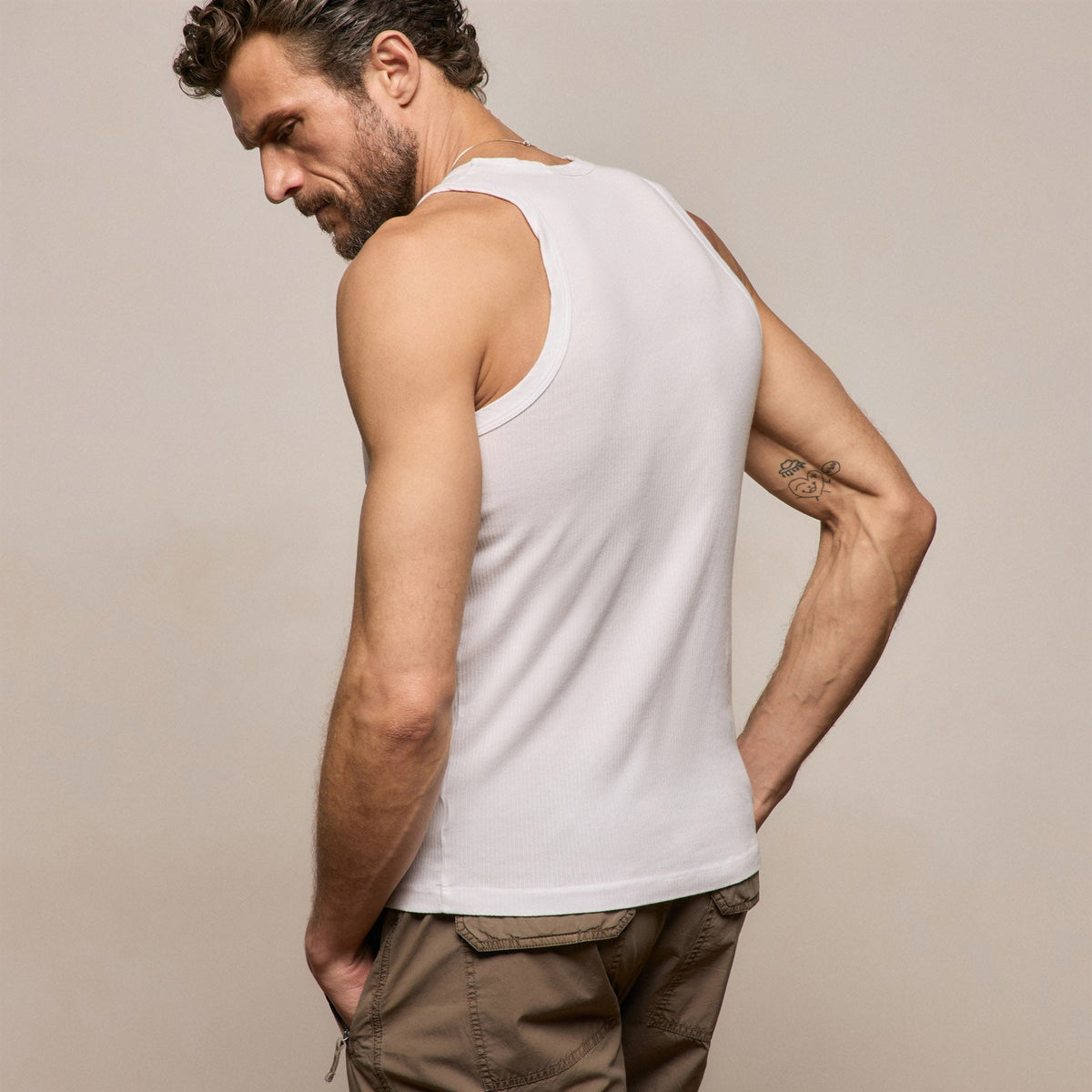 LA Skate Tank in White | James Perse Los Angeles