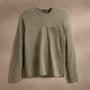 Long Sleeve Pocket Crew in Peet | James Perse Los Angeles
