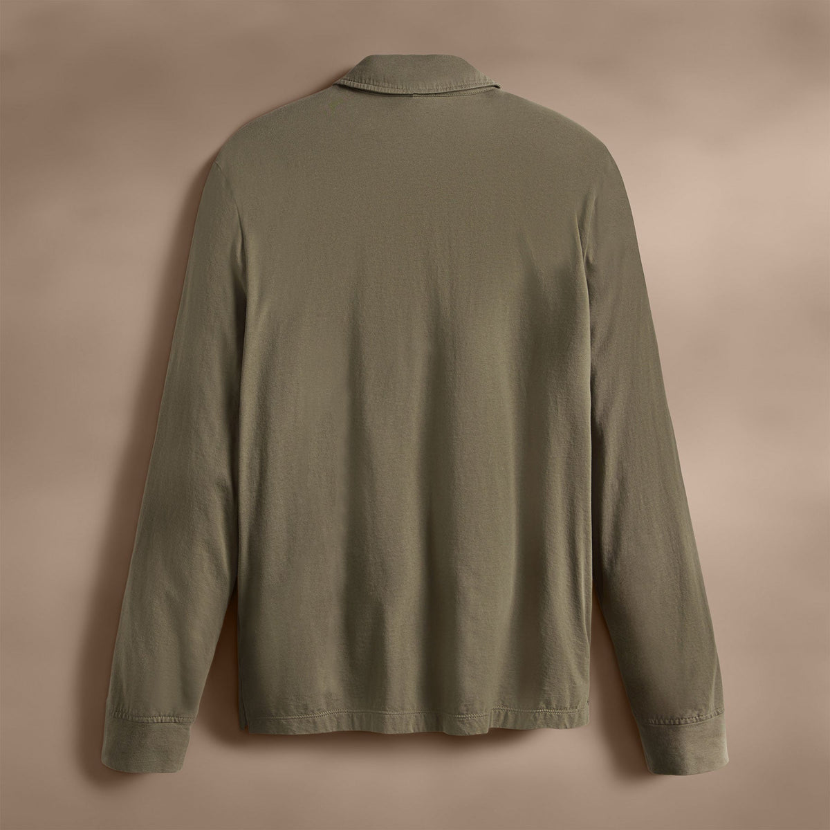 Long Sleeve Pocket Polo in Peet | James Perse Los Angeles