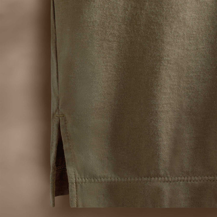 Long Sleeve Pocket Polo in Peet | James Perse Los Angeles