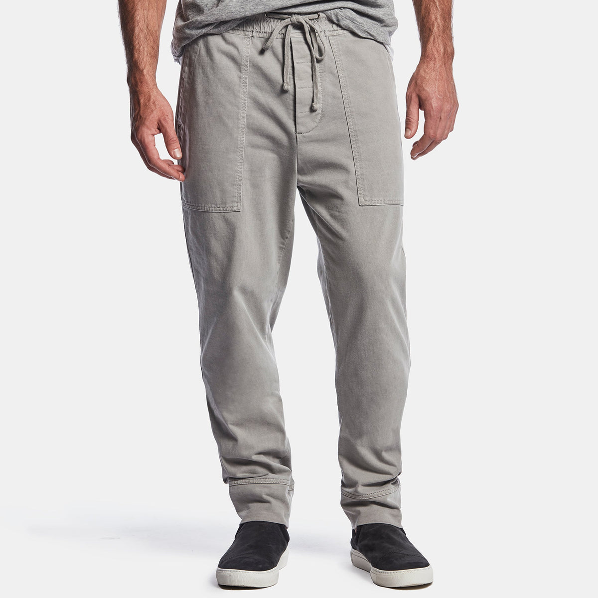 Rigid Jersey Jogger Pant In Paver Pigment | James Perse Los Angeles