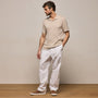 Cotton Cashmere Polo in Wheat | James Perse Los Angeles