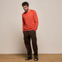 Cotton Cashmere Raglan Crew in Blood Orange | James Perse Los Angeles