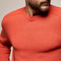 Cotton Cashmere Raglan Crew in Blood Orange | James Perse Los Angeles