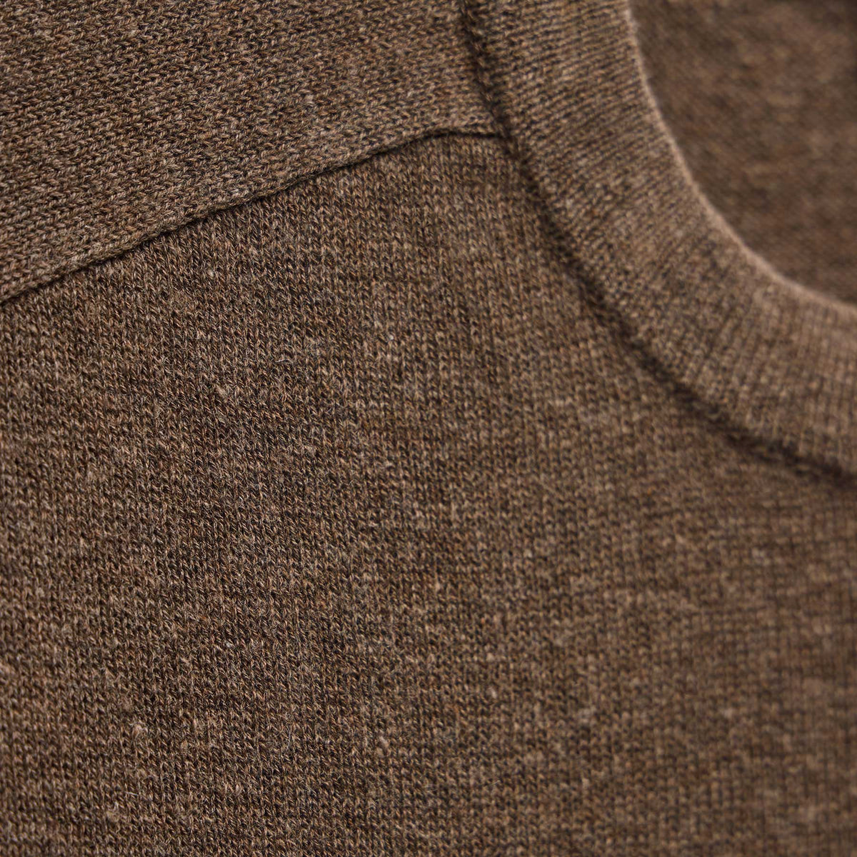 Organic Cotton Cashmere Raglan Crew in Brownstone | James Perse Los Angeles