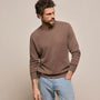 Cotton Cashmere Raglan Crew in Brownstone | James Perse Los Angeles