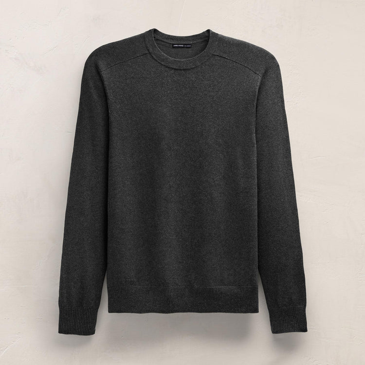 Organic Cotton Cashmere Raglan Crew in Coal | James Perse Los Angeles