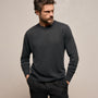 Cotton Cashmere Raglan Crew in Coal | James Perse Los Angeles