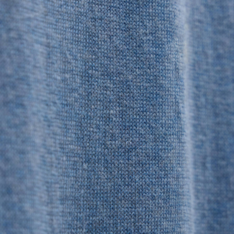 Organic Cotton Cashmere Raglan Crew in Denim | James Perse Los Angeles