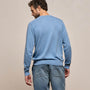 Organic Cotton Cashmere Raglan Crew in Denim | James Perse Los Angeles