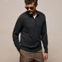 Cotton Cashmere Half Zip in Coal | James Perse Los Angeles