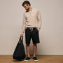 Cotton Cashmere Half Zip in Wheat | James Perse Los Angeles