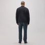 Double Bed Cotton Knit Jacket in Black/Navy | James Perse Los Angeles