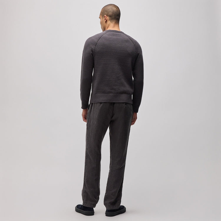 Cotton Knit Raglan Crew in Magma | James Perse Los Angeles