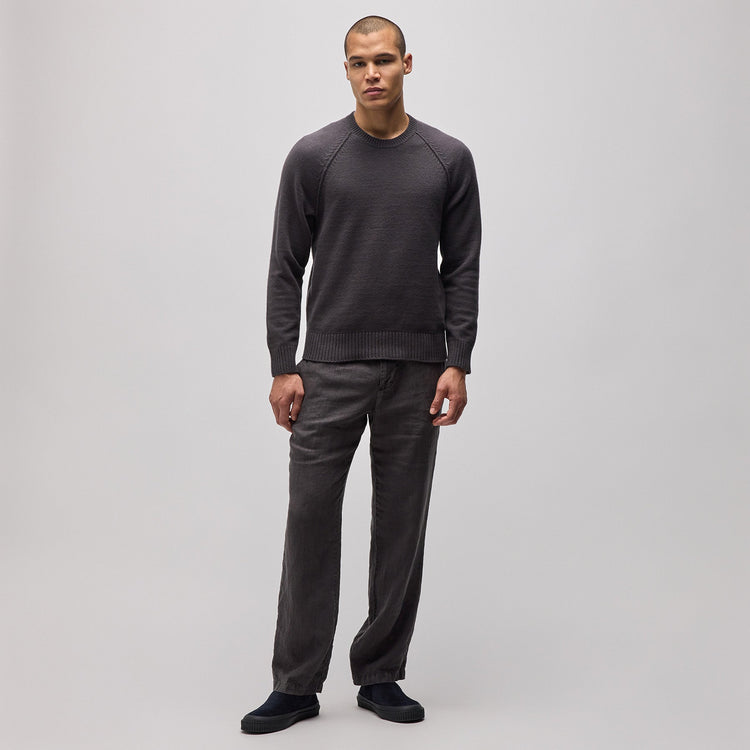 Cotton Knit Raglan Crew in Magma | James Perse Los Angeles