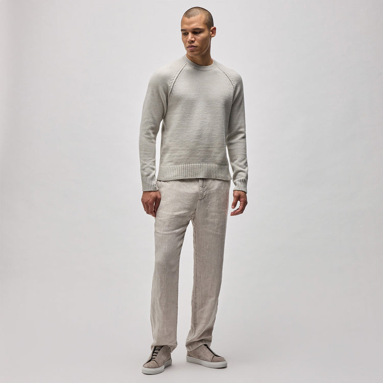 Cotton Knit Raglan Crew in Salt | James Perse Los Angeles