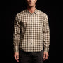 Cotton Plaid Shirt in Mineral/Jungle | James Perse Los Angeles